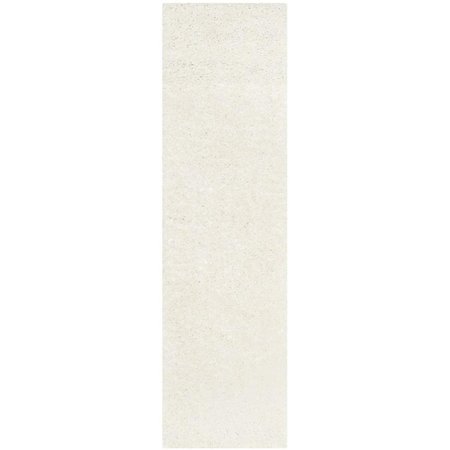 SAFAVIEH Athens Shag Runner Rug, Off White - 2 ft. - 3 in. x 6 ft. SGA119B-26